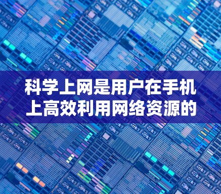 科学上网是用户在手机上高效利用网络资源的一种方式，涉及多个选项和技巧，以下是一些关键点的总结