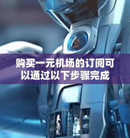 购买一元机场的订阅可以通过以下步骤完成
