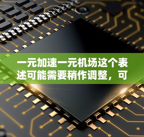 一元加速一元机场这个表述可能需要稍作调整,可能是一元加速一元机场或者一元机场本身。以下是一些可能的解释和含义