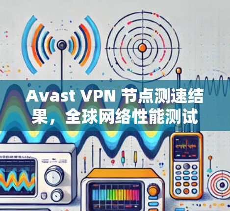 Avast VPN 节点测速结果,全球网络性能测试